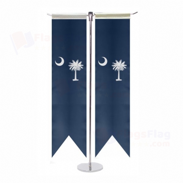 South Carolina T Table Flags