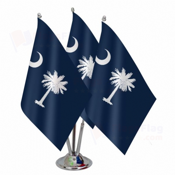 South Carolina Triple Table Flag