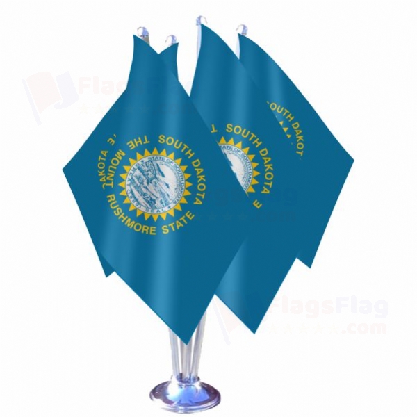 South Dakota Quadruple Table Flag