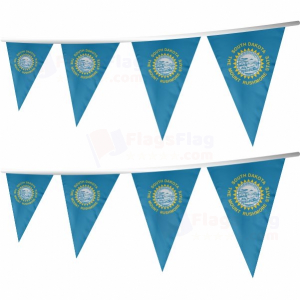 South Dakota Stringed Triangle Flag