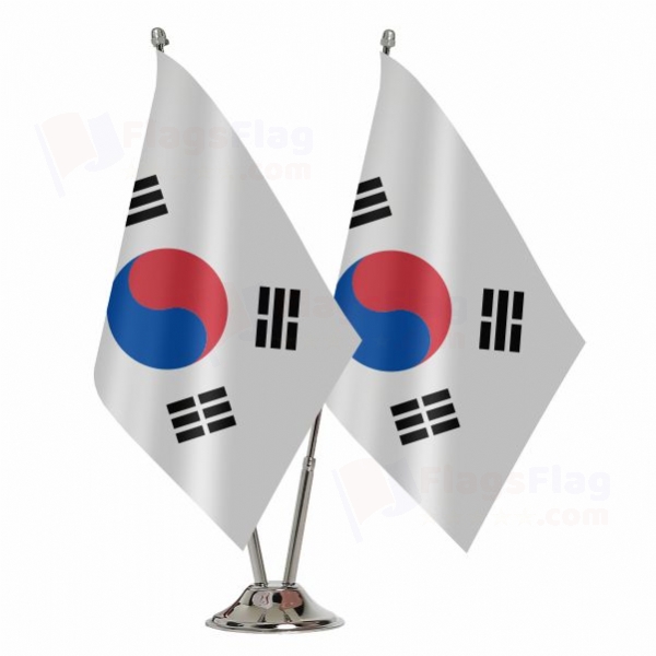 South Korea Binary Table Flag