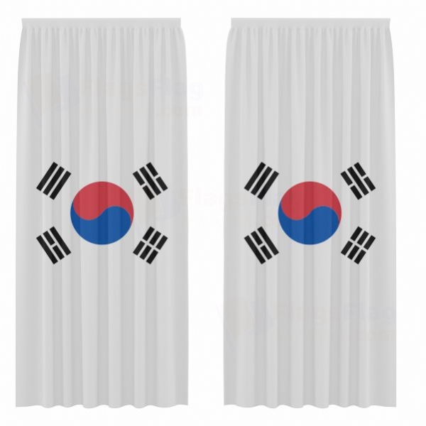 South Korea Digital Printed Curtains