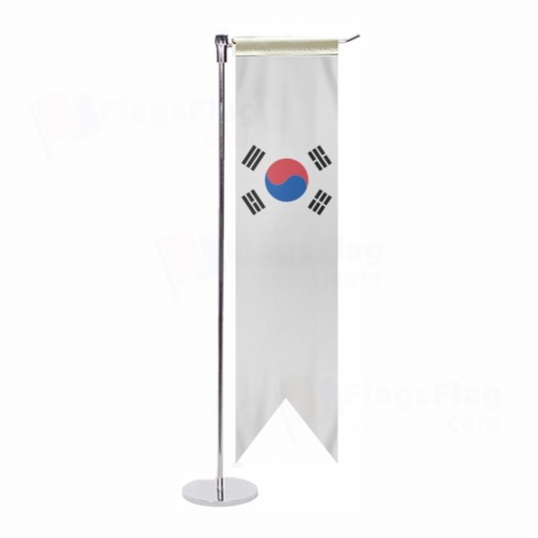 South Korea L Table Flag