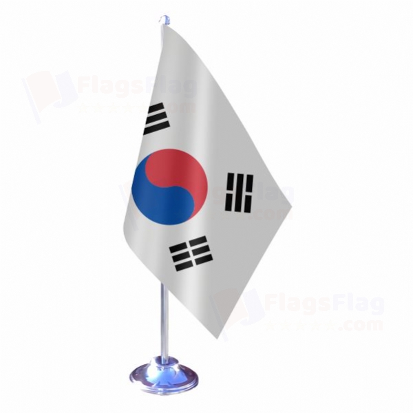 South Korea Single Table Flag