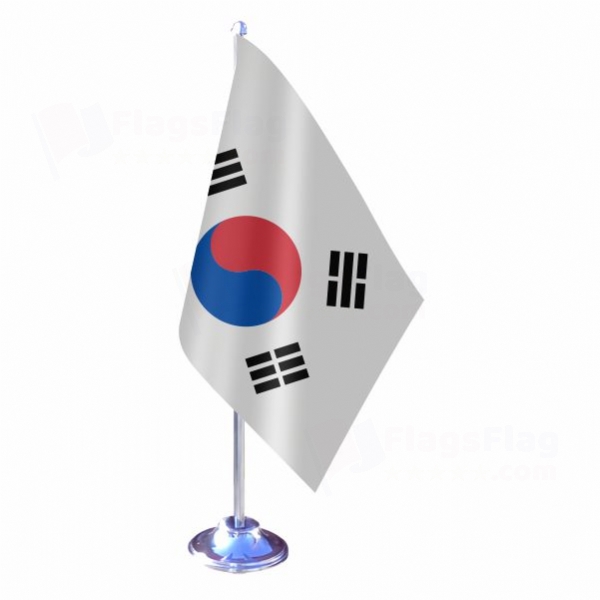 South Korea Single Table Flag