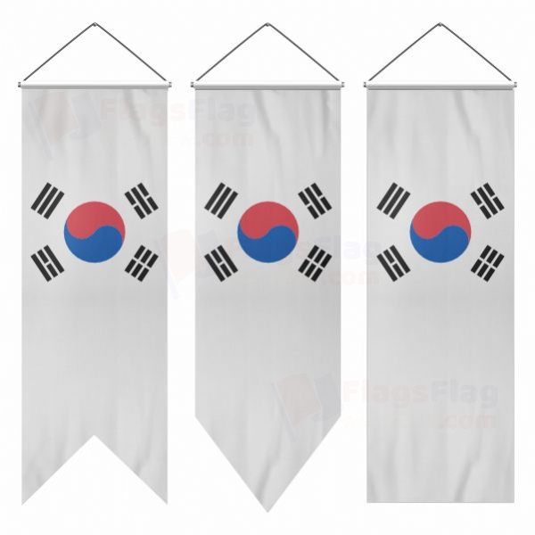 South Korea Swallowtail Flags