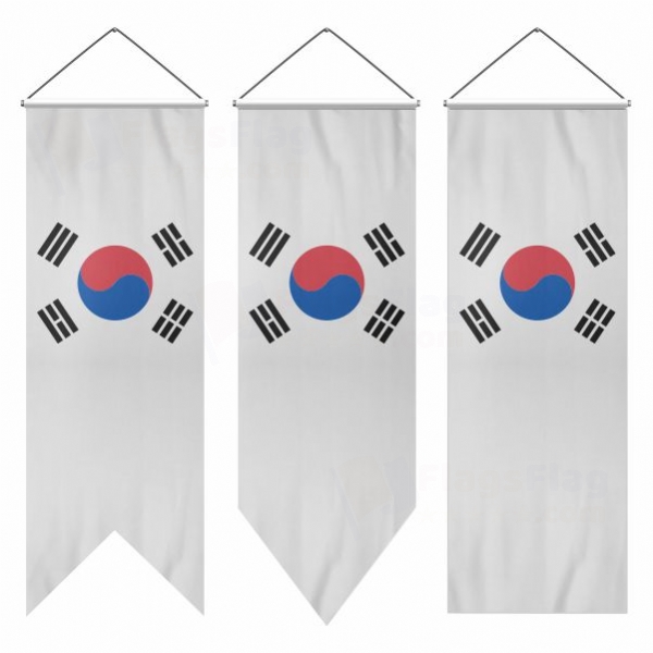South Korea Swallowtail Flags