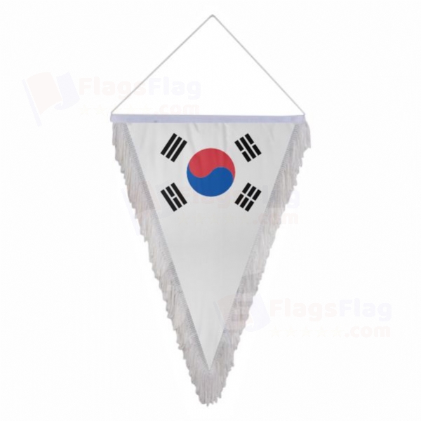 South Korea Triangle Fringed Streamers
