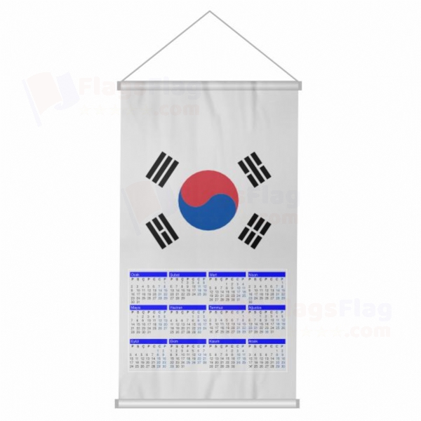 South Korea Woven Fabric Digital Printing Calendar