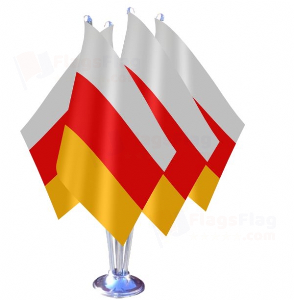 South Ossetia Quadruple Table Flag