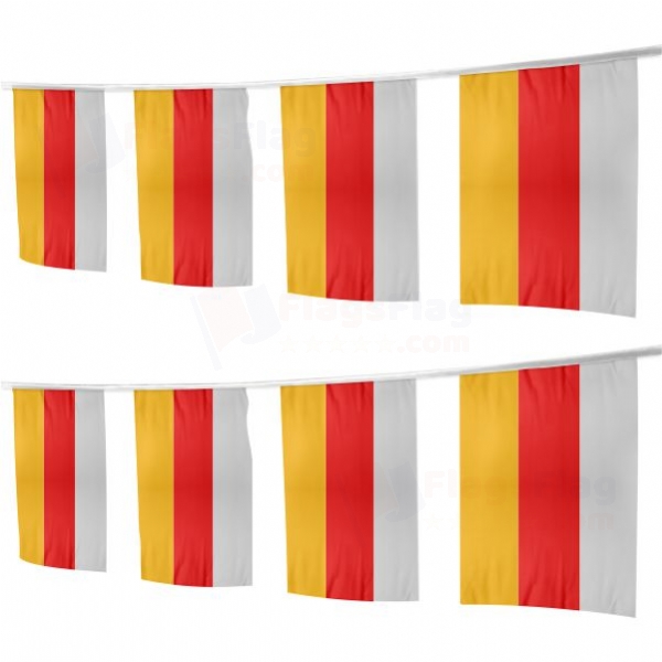South Ossetia Square String Flags