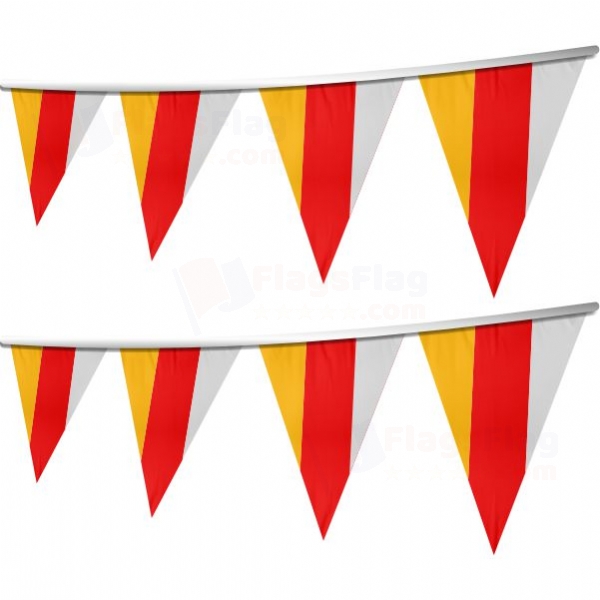 South Ossetia Stringed Triangle Flag