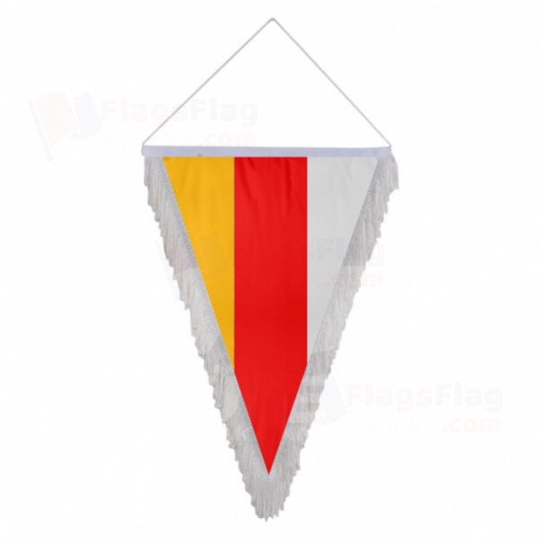 South Ossetia Triangle Fringed Streamers