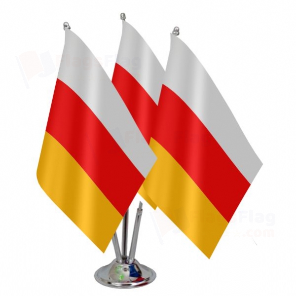 South Ossetia Triple Table Flag