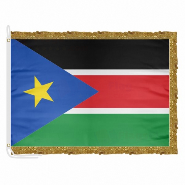 South Sudan Satin Office Flag