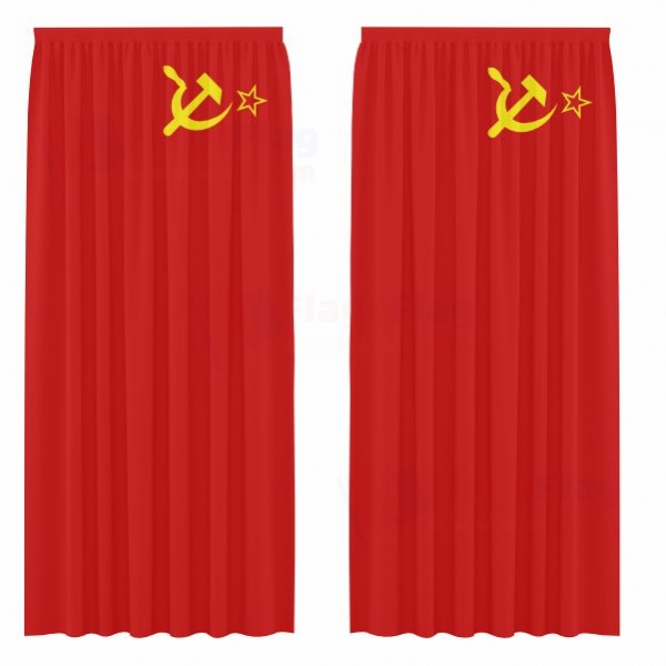 Soviet Union Digital Printed Curtains