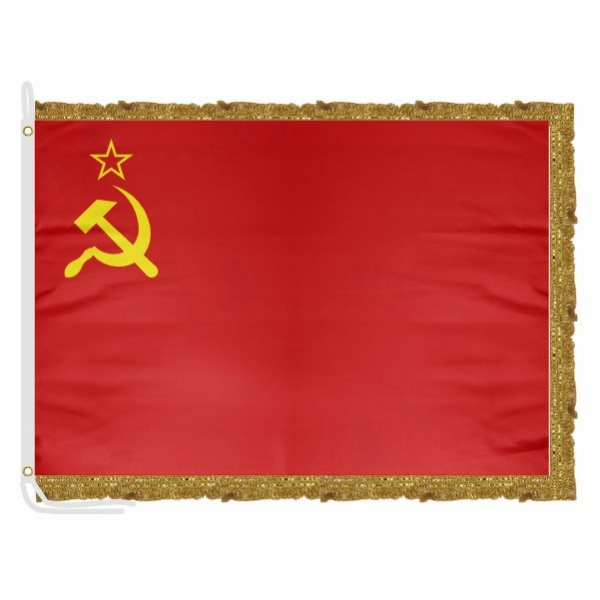 Soviet Union Satin Office Flag