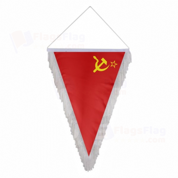 Soviet Union Triangle Fringed Streamers