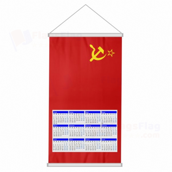 Soviet Union Woven Fabric Digital Printing Calendar