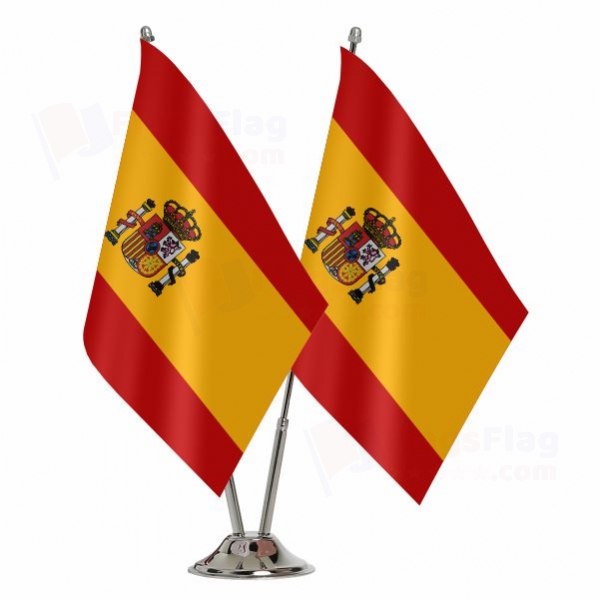 Spain 2 Table Flags