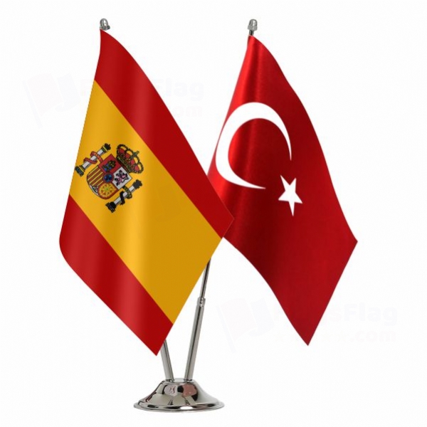 Spain 2 Table Flags