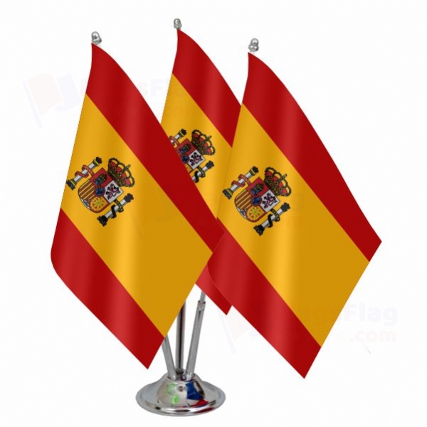 Spain Triple Table Flag