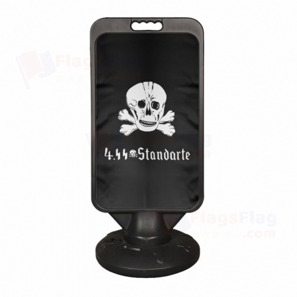 SS Death s Head Units Totenkopf Fanfarentuch Plastic Advertising Pontoon