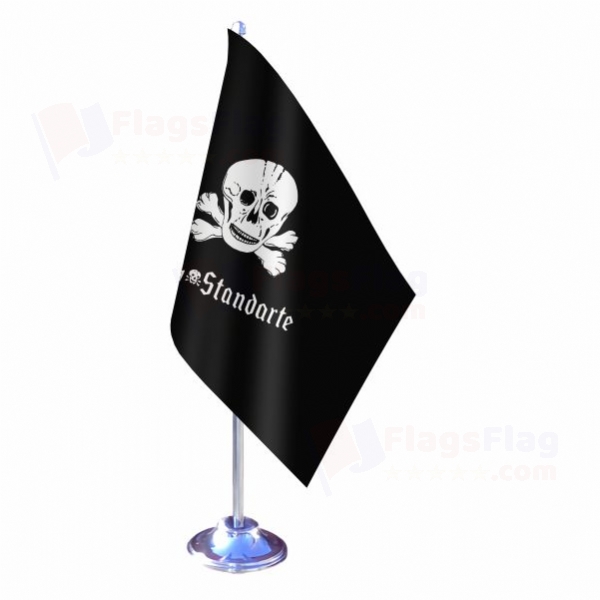 SS Death s Head Units Totenkopf Fanfarentuch Single Table Flag
