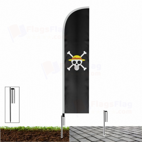 Straw Hat Pirates Beach Flags Straw Hat Pirates Sailing Flags