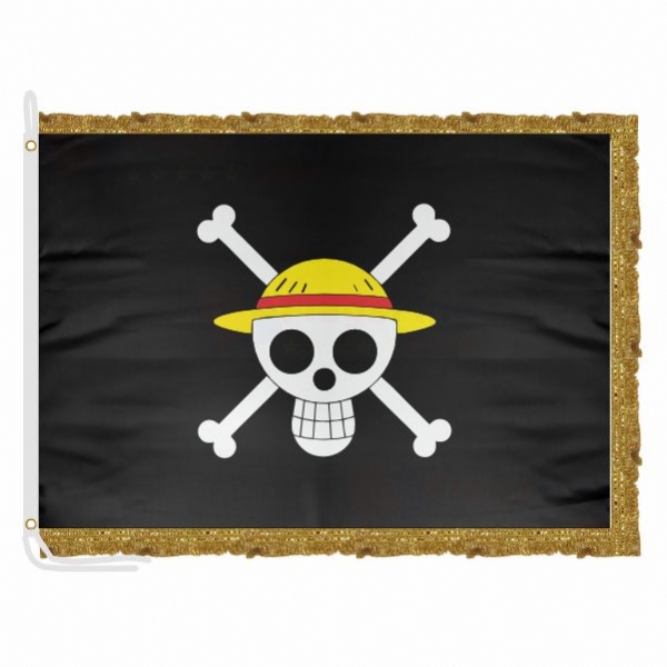 Straw Hat Pirates Satin Office Flag