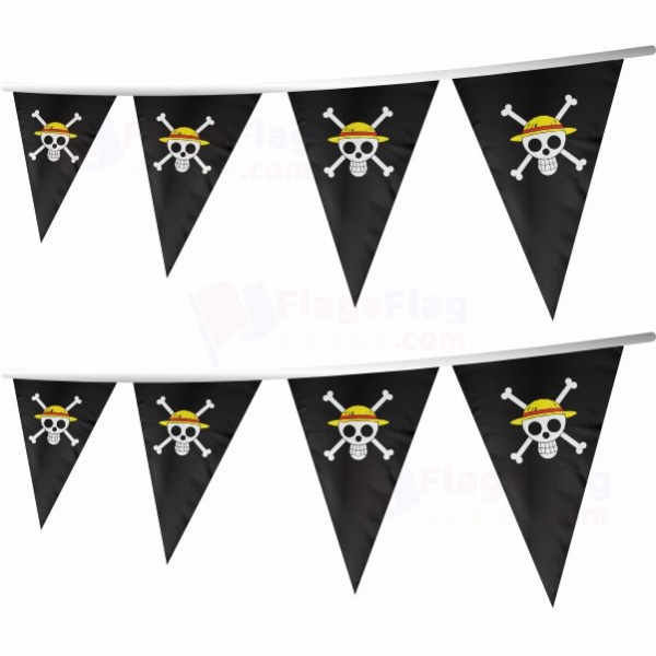 Straw Hat Pirates Stringed Triangle Flag