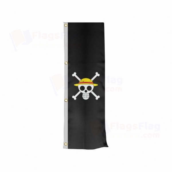 Straw Hat Pirates Vertically Raised Flags