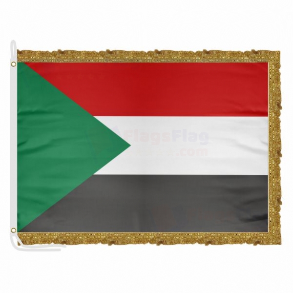 Sudan Satin Office Flag