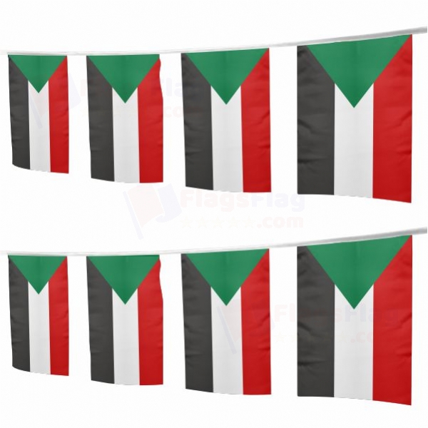 Sudan Square String Flags