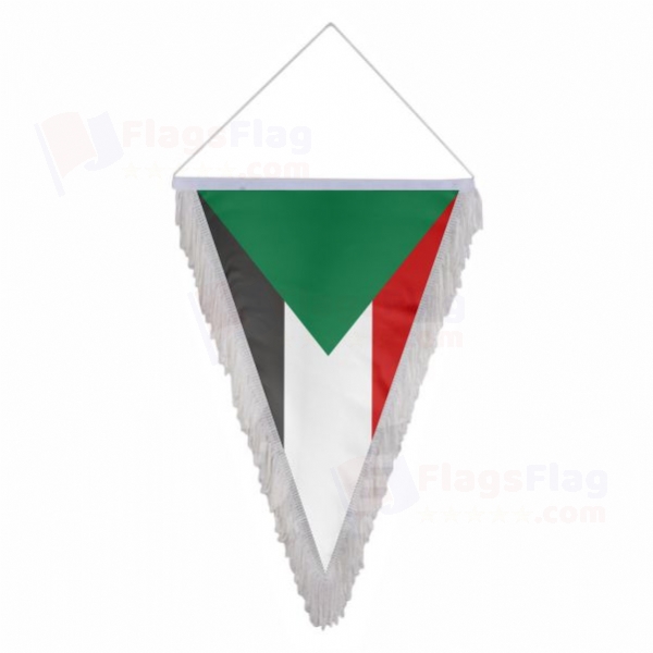 Sudan Triangle Fringed Streamers