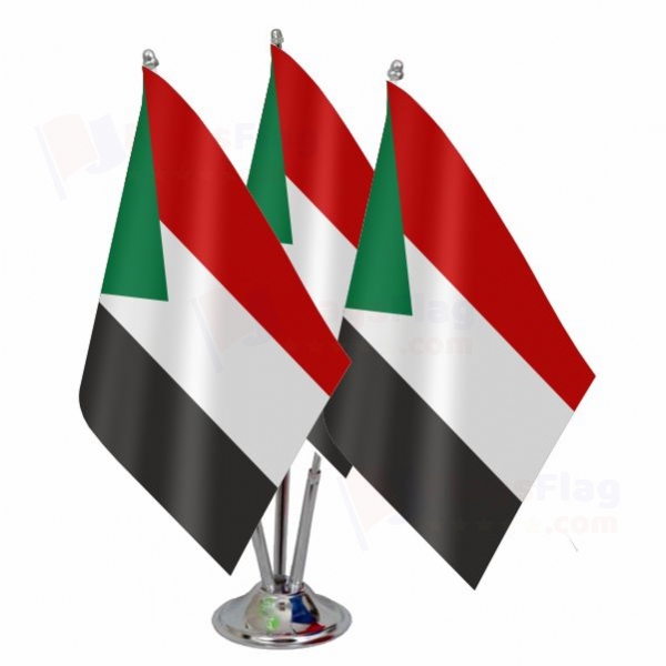 Sudan Triple Table Flag