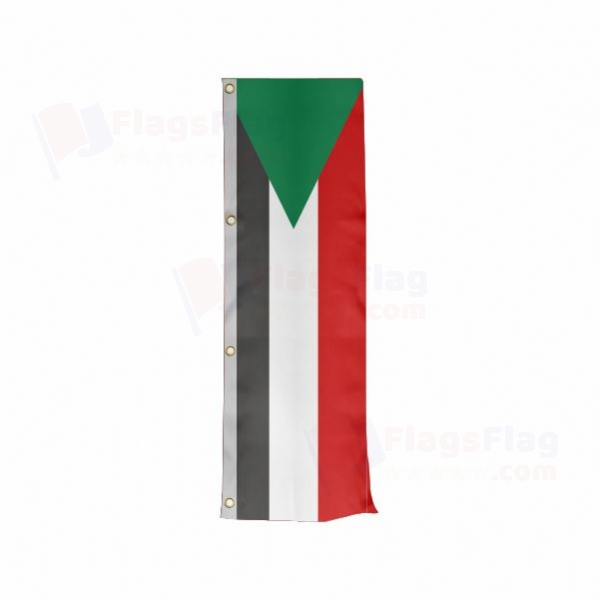 Sudan Vertically Raised Flags