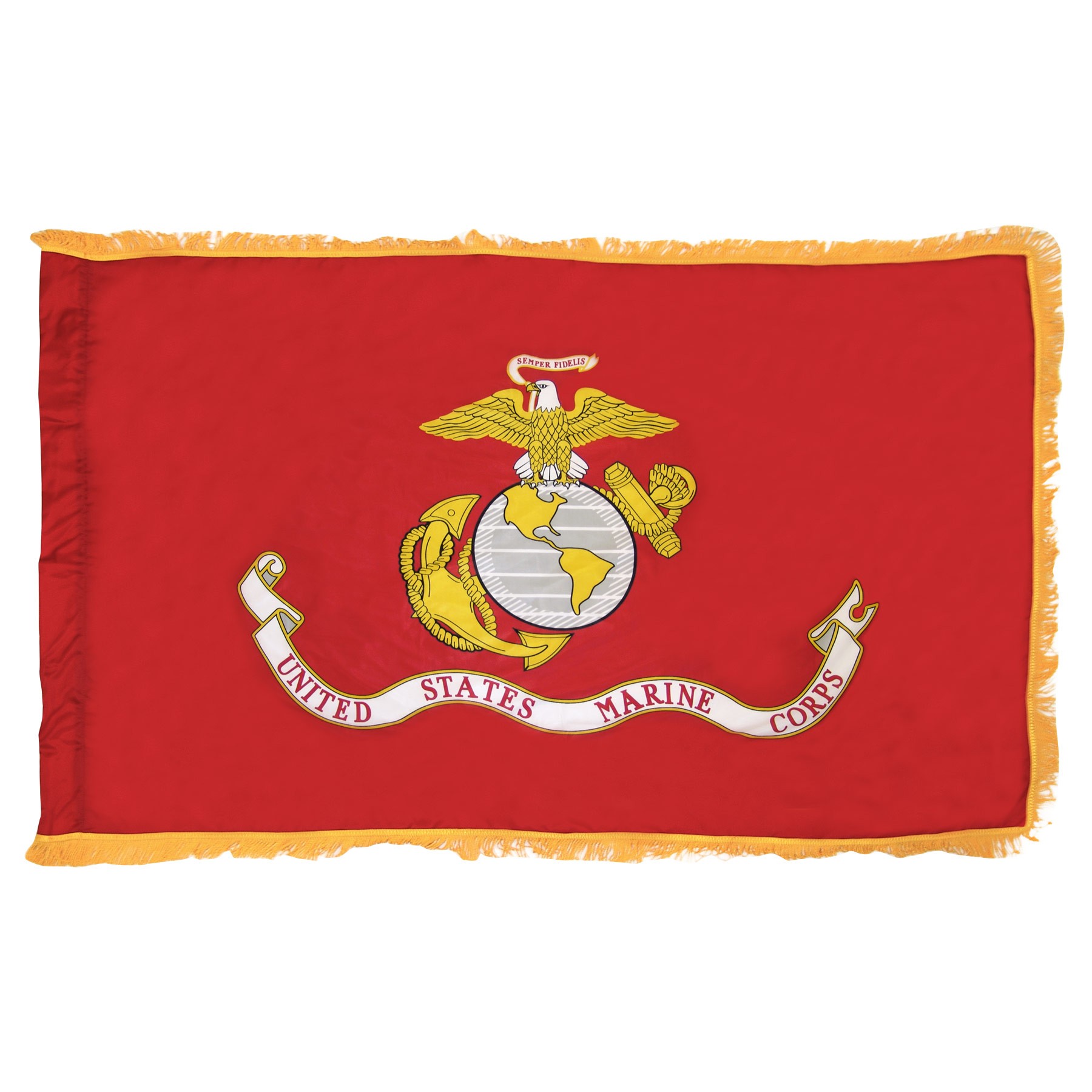 Super Tough Marine 3ft x 5ft Flag, Flagpole, Base, and Tassel