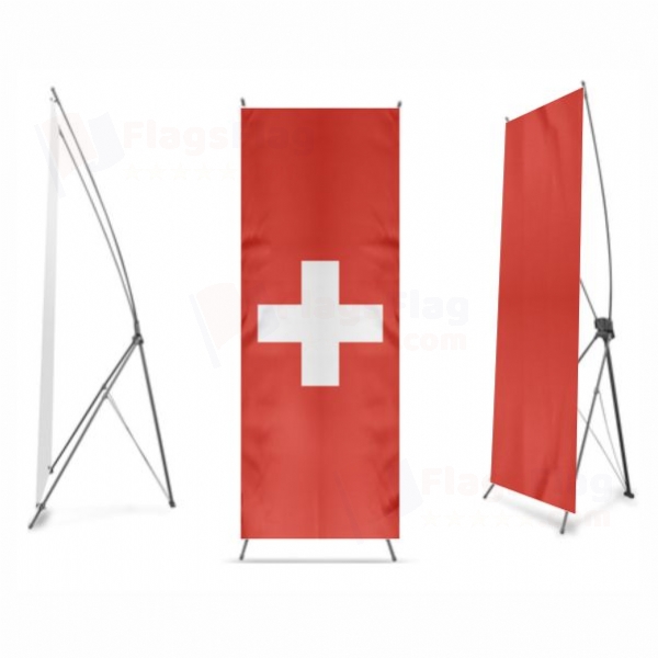 Switzerland Digital Print X Banner