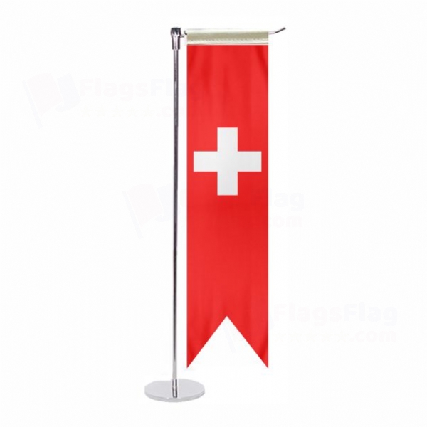 Switzerland L Table Flag