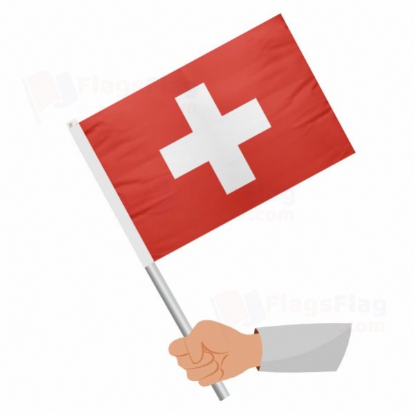 Switzerland Stick Flag