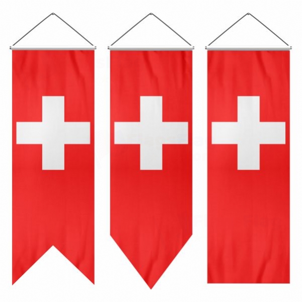 Switzerland Swallowtail Flags