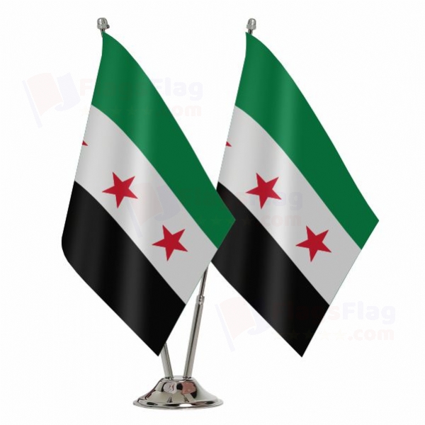 Syria 2 Table Flags