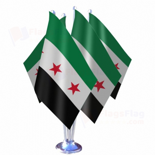 Syria Quadruple Table Flag
