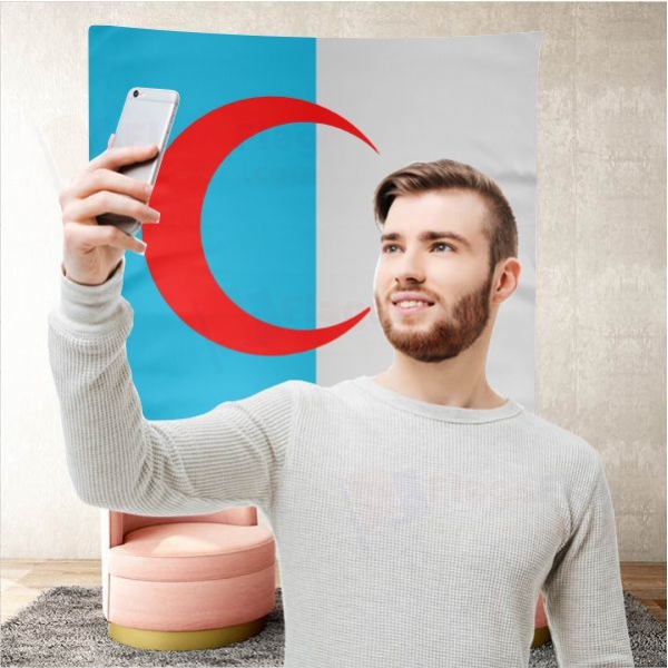 Syrian Turkmen Background Selfie Shooting Landscapes