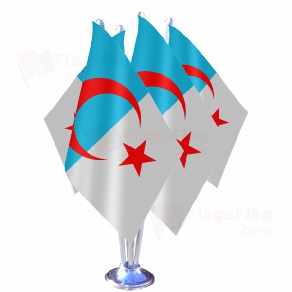 Syrian Turkmen Quadruple Table Flag