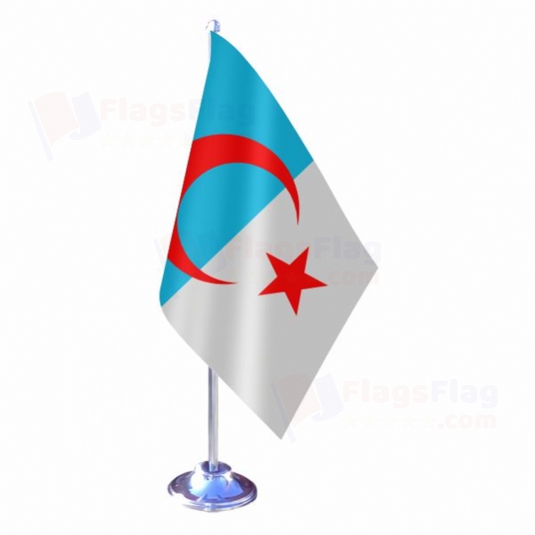 Syrian Turkmen Single Table Flag