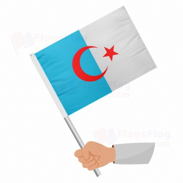 Syrian Turkmen Stick Flag