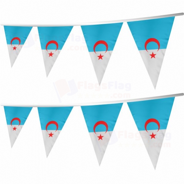 Syrian Turkmen Stringed Triangle Flag