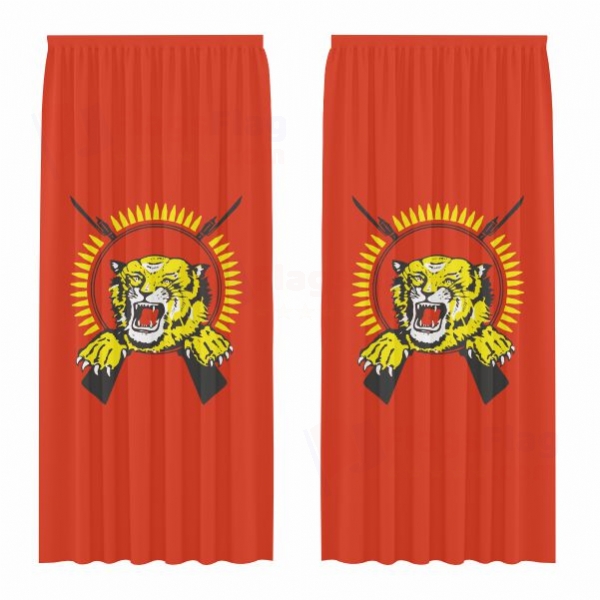 Tamil Eelam Digital Printed Curtains